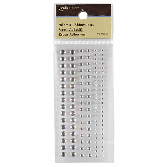 Recollections Adhesive Rhinestones Mixed Pack