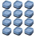 thumbnail image 1 of 12 Pack Adjustable Bed Risers Stackable Bed Risers (Blue), 1 of 11