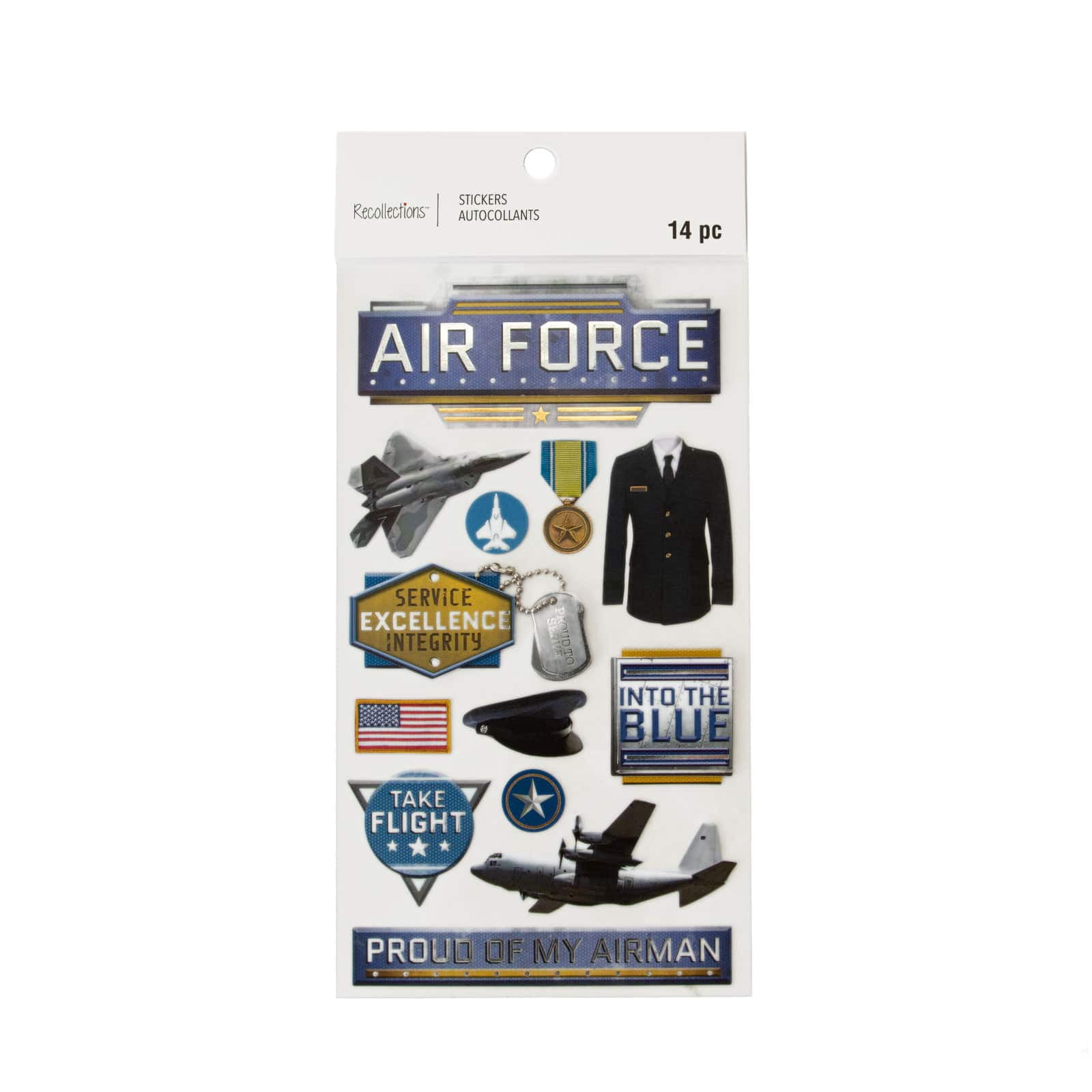 Recollections Air Force Dimensional Stickers, 12 Pack - Walmart.com