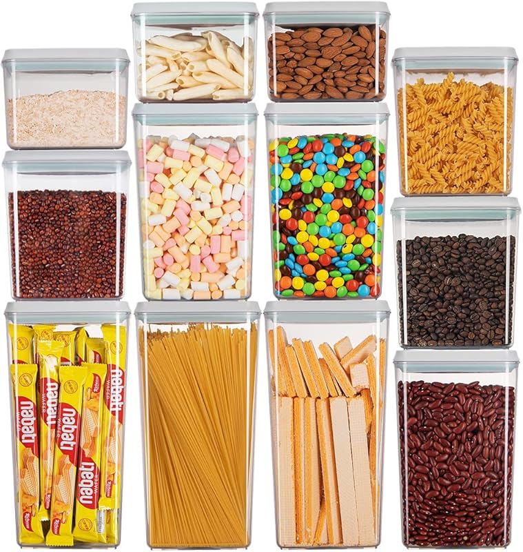 MY 12 Pack Airtight Food Storage Containers with Lids, Stackable ...