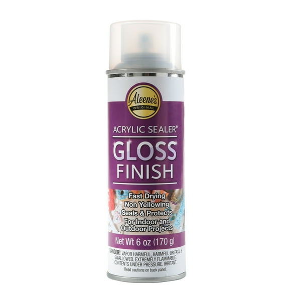 Aleene's Super Gloss Finish Acrylic Sealer - 6 oz - Weatherproof Protection for Indoor and Outdoor Surfaces - Bulk 12 Pack