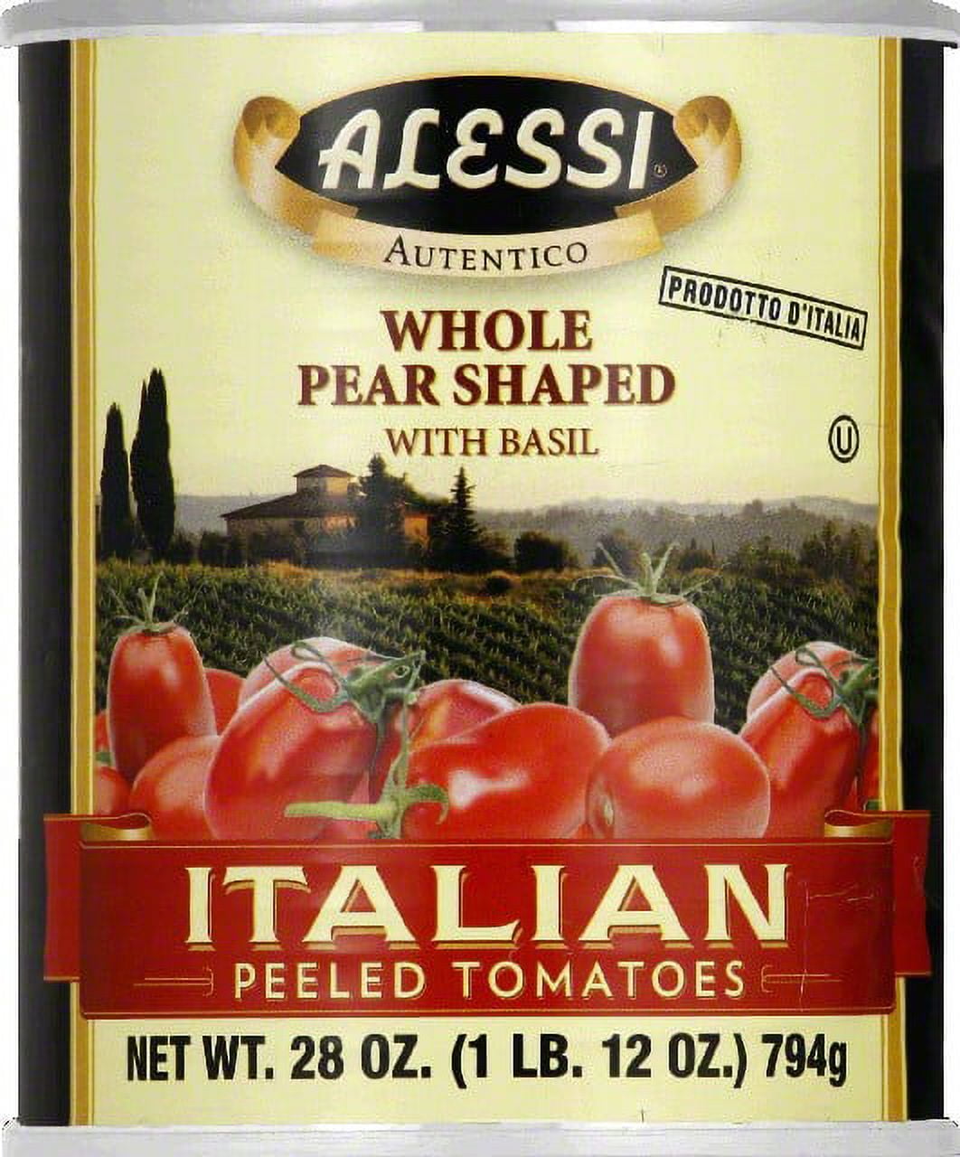 (12 Pack)Alessi Tomatoes, Peeled, 28 Oz