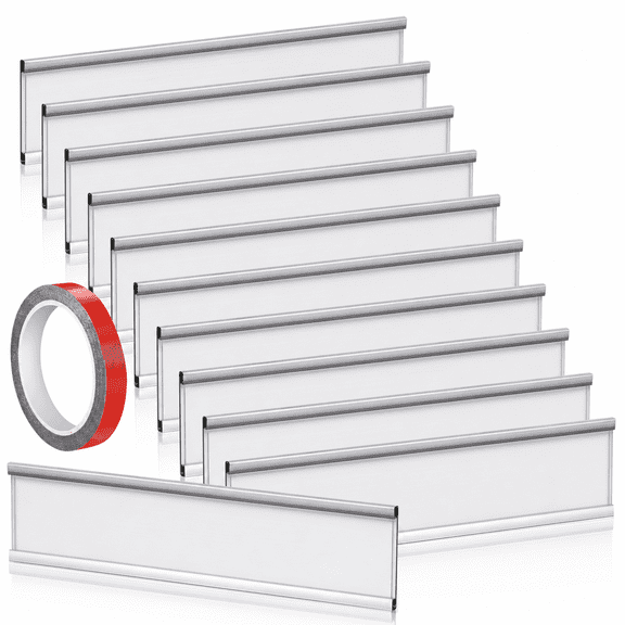 12 Pack Aluminum Name Plates 2 x 8 Inches Office Desk Wall Use