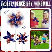 12 Pack American Flag Wind Spinners - Us National Flag Pattern For Independence Day Outdoor Decor 4Th Of July Party Supplies - For Home Garden Patio Decorations Party