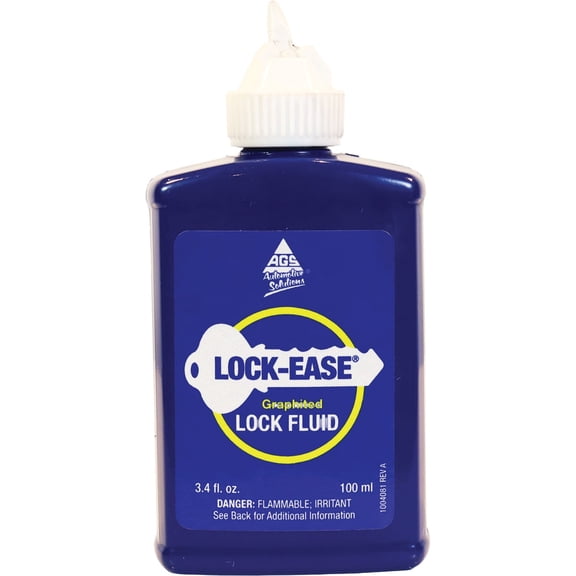 12-pack AGS Lock-Ease Lock Lubricant Fluid - Graphited, Universal Fit - 12 Pack, 3.4 fl oz Bottles  Residential Use, Standard Application