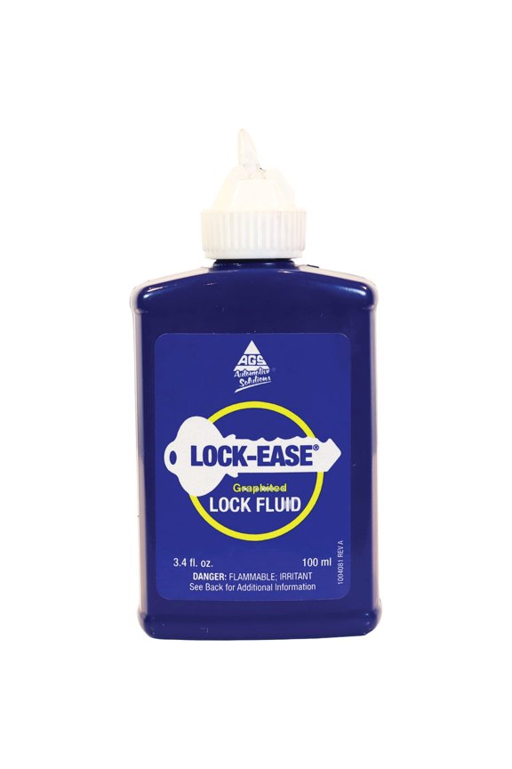 AGS Lock-Ease Lock Lubricant Fluid - Graphited, Universal Fit - 12 Pack, 3.4 fl oz Bottles  Residential Use, Standard Application