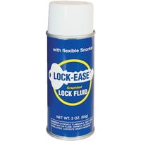 12-pack AGS Lock-Ease Graphited Lock Fluid Spray - Grease Lubricant - 12 Pack, 3 oz Aerosol Residential Use, Standard Application