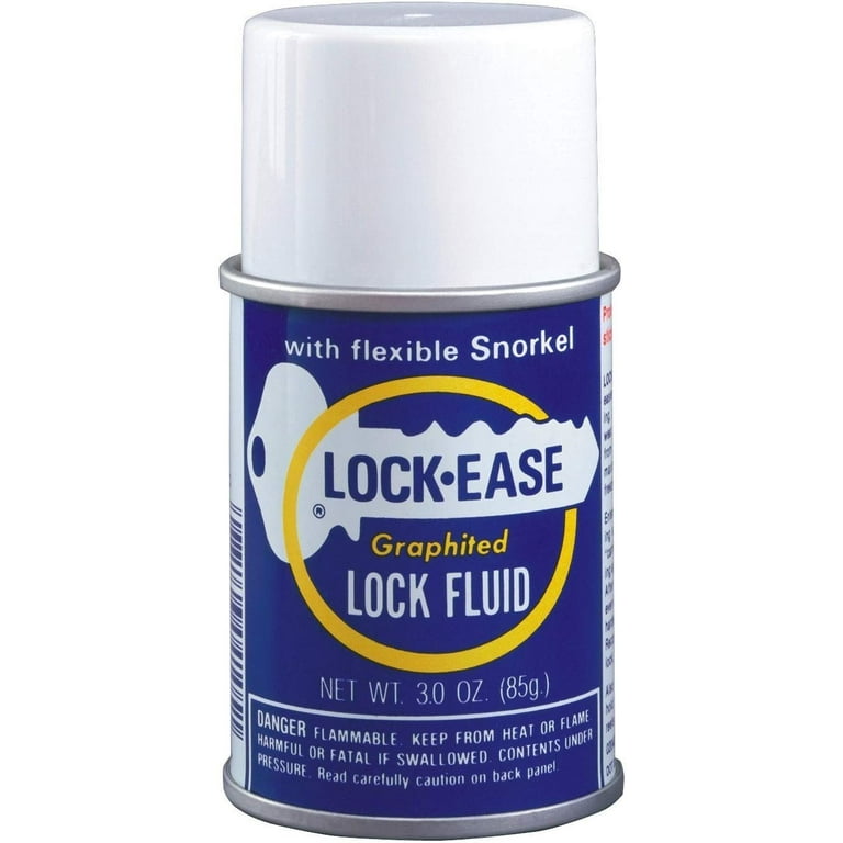 AGS Lock-Ease Graphited Lock Fluid Spray - Grease Lubricant - 12 Pack, 3 oz  Aerosol - Walmart.com