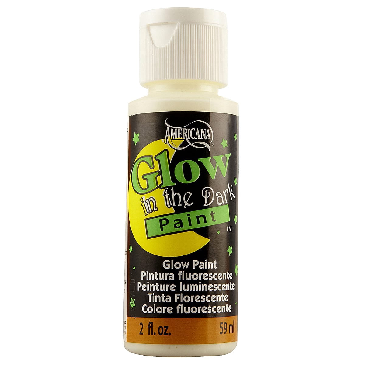 Americana Glow in the Dark Paint, 12 Pack