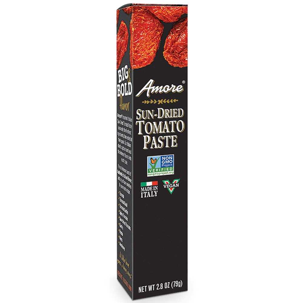 (12 Pack) Amore Sun Dried Tomato Paste Tube, 2.8 oz