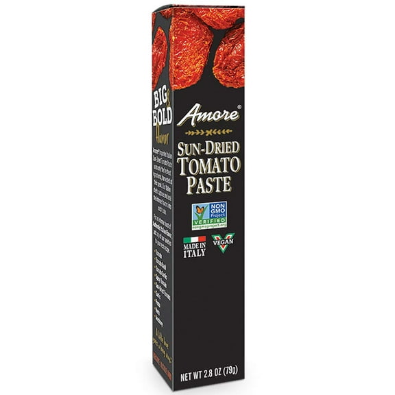 (12 Pack) Amore - Sun Dried Tomato Paste Tube, 2.8 oz