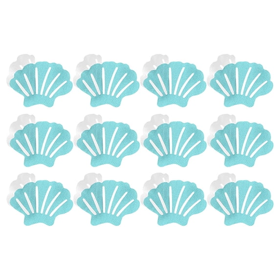 12 Pack Anti Slip Bathtub Stickers, Shower Floor Non Slip Stickers, Textured Shower Floor Adhesive Tub Floor Grip Stickers for Shower Bathtub Stairs Pool