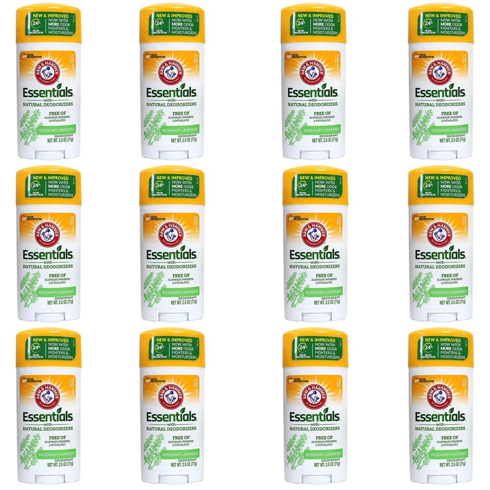 (12 Pack) Arm And Hammer Essentials Natural Deodorant, Fresh 2.5 oz