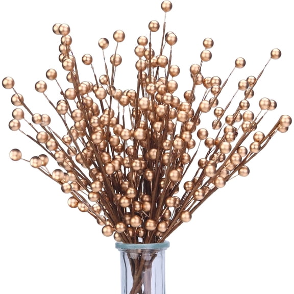 12 Pack Artificial Red Berry Stems 14" Fake Holly Berry Picks for Christmas Tree Vase DIY Wreath Crafts Home Decor