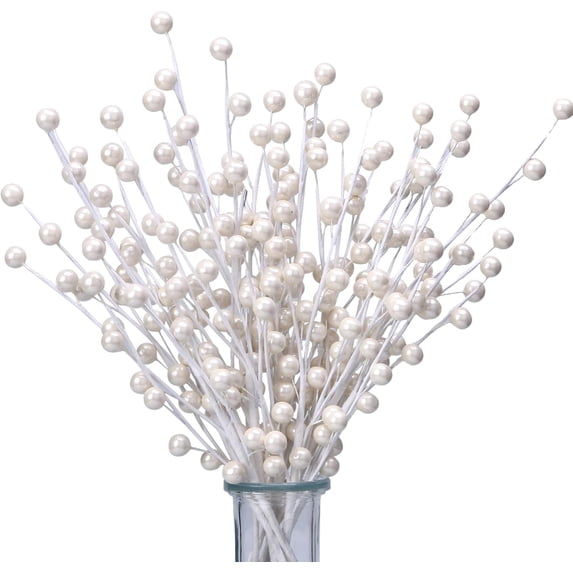 12 Pack Artificial Red Berry Stems 14" Fake Holly Berry Picks for Christmas Tree Vase DIY Wreath Crafts Home Decor