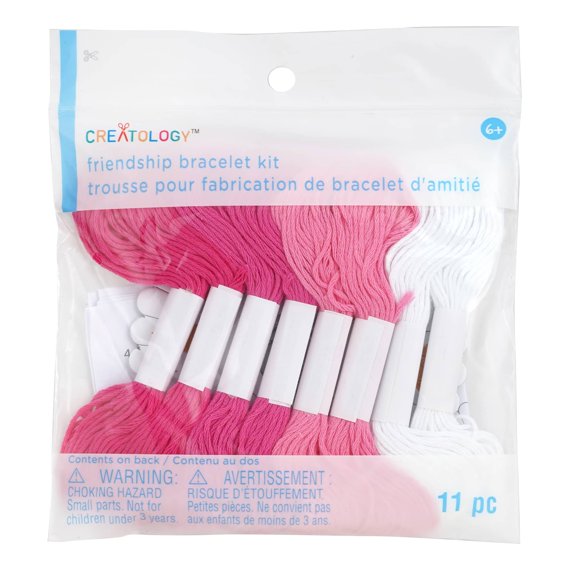 12 Pack: Assorted Pinks Floss Friendship Bracelet Kit by Creatology