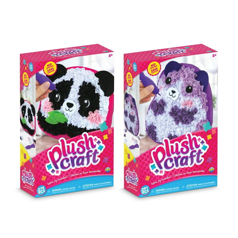12 Pack Assorted PlushCraft Fabric by Number Animal Pillow Kit Walmart