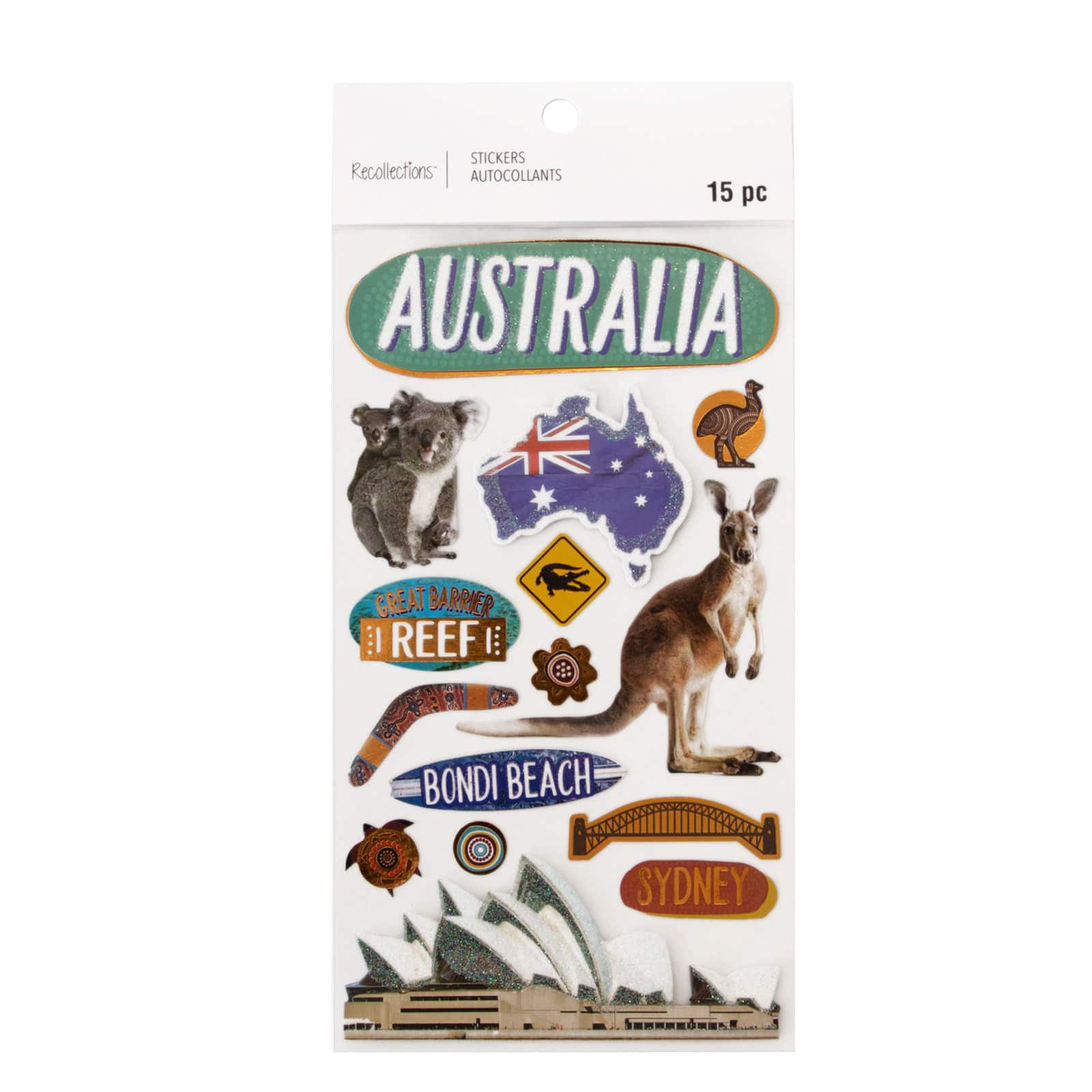 12 Pack Australia Stickers by Recollections™