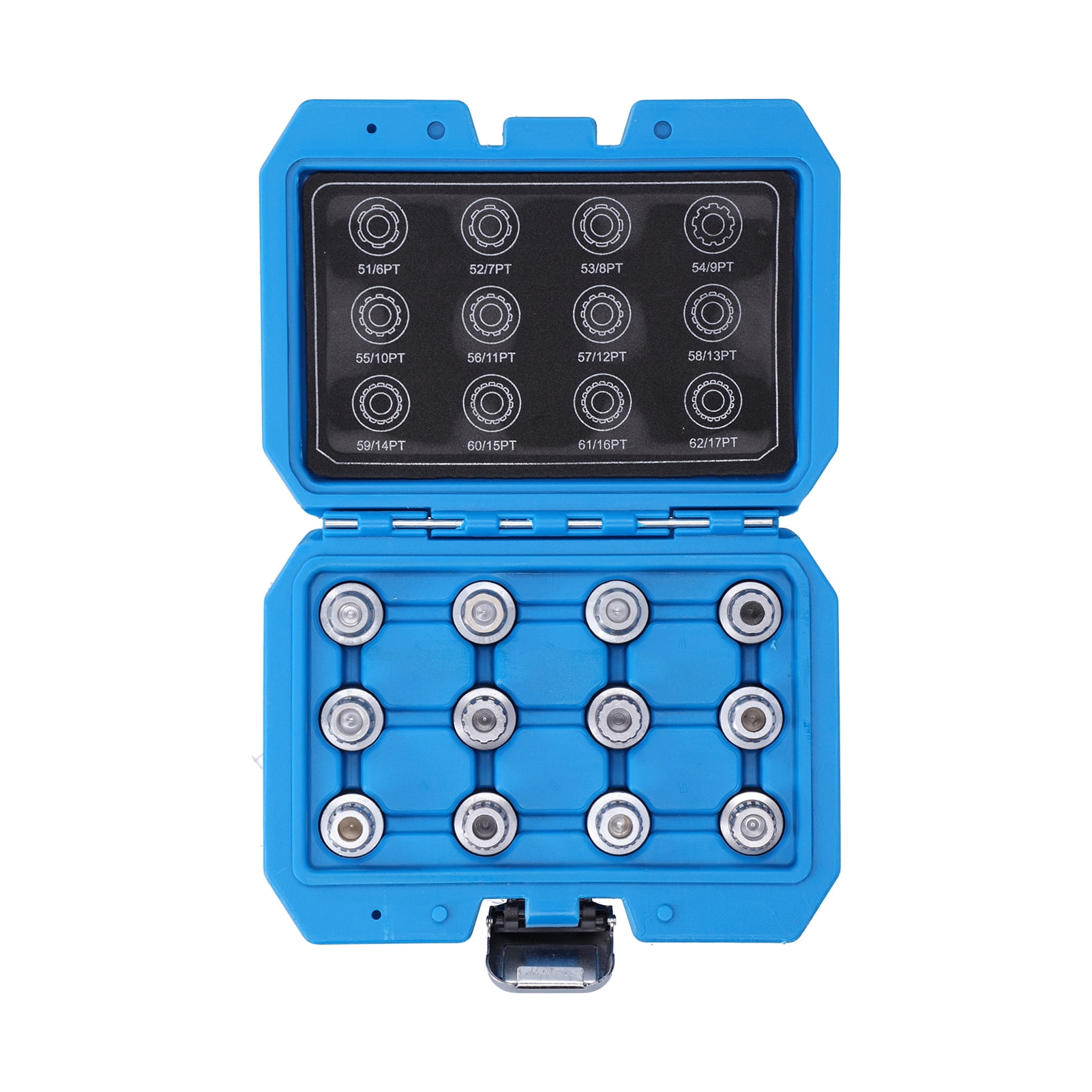 12Pack Auto Spline Drill Bit Locking Wheel Nut Removal Tool Kit Car