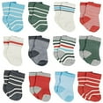 thumbnail image 1 of 12-Pack Baby & Toddler Boys Unbearably Cute Jersey Crew Wiggle Proof® Socks, 1 of 8