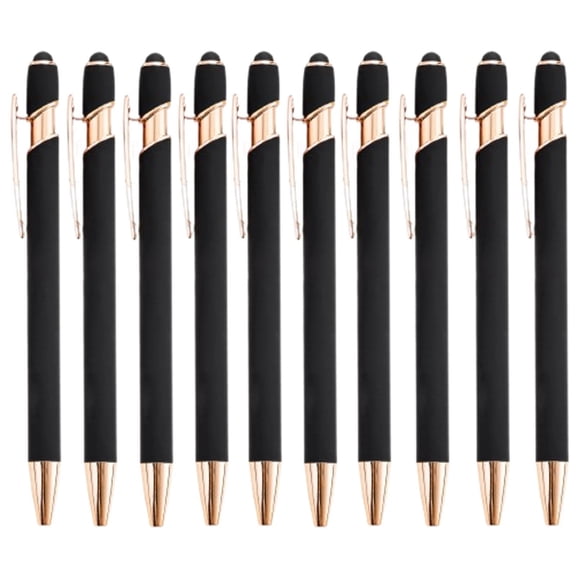 12 Pack Ballpoint Pen Business Signature Pen Multi Color Options Smooth Writing 1.0 Mm Stylus Tip Metal Stylus PensforScreens Press On Design Clip Design PortableforSchool Home Household