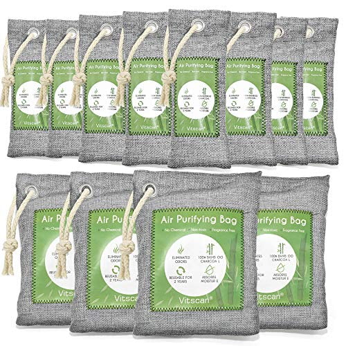 12 Pack Bamboo Charcoal Air Purifying Bag Activated Charcoal Bags