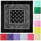 Fanni Youpin Assorted Colors Paisley Cowboy Bandanas 12 Pack 22 inch Thick Cotton Kerchiefs for Men Women Mixed color