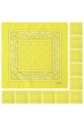 Yellow Bandanas for Clothing and Accessories