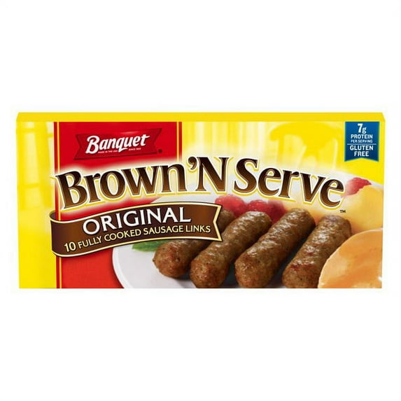 (12 Pack) Banquet Brown N Serve Original Links Sausage, 6.4 oz.