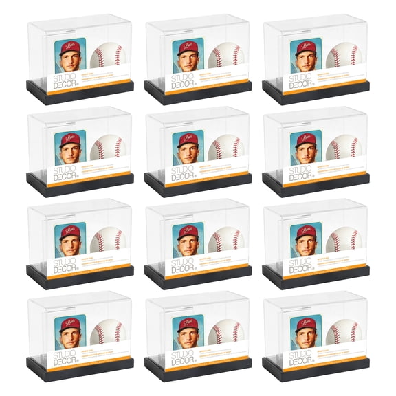 12 Pack: Baseball Photo Display Case by Studio Decor