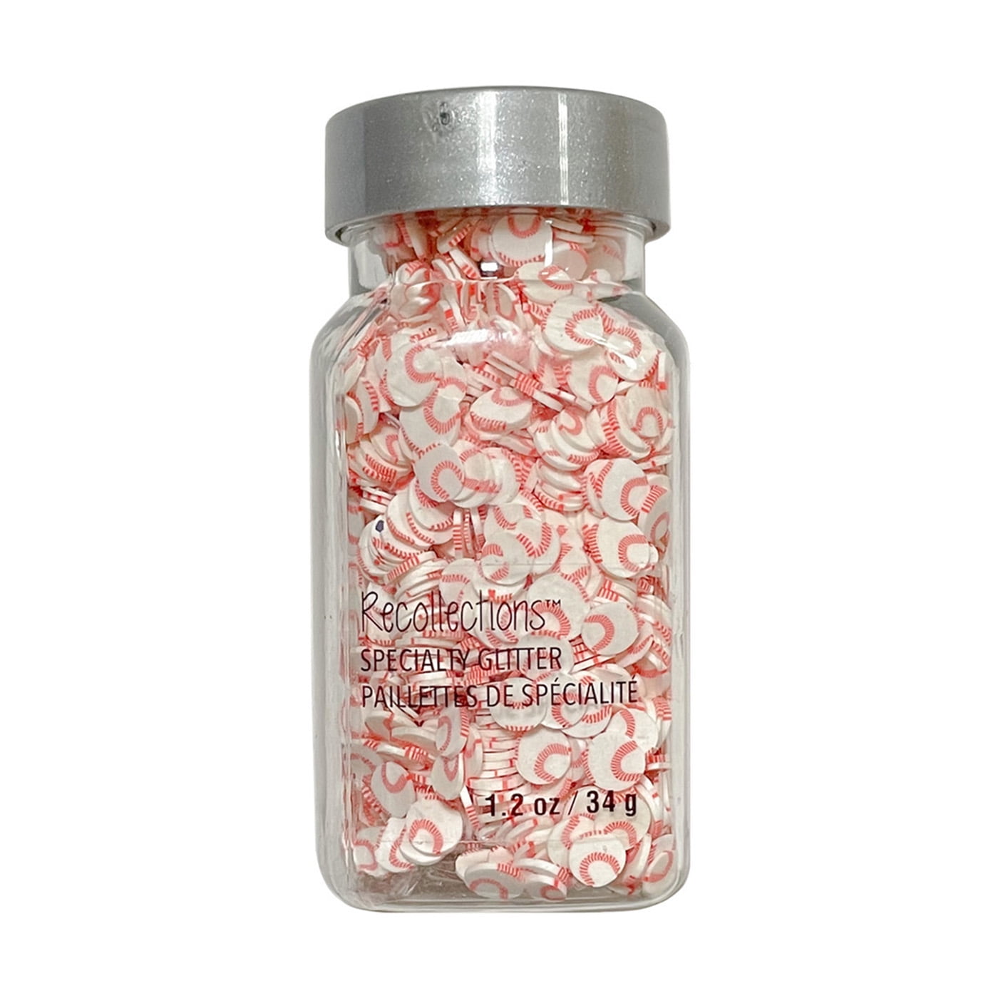 Recollections Baseball Specialty Glitter Shapes, 12 Pack