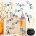 thumbnail image 1 of 12 Pack Bat Decorations for Halloween, Spooky Glitter Blue 3D Bats Wall Decor, Halloween Window Decor, Halloween Party Decor for Indoor Outdoor Home Yard Porch Fence Haunted House, 1 of 4
