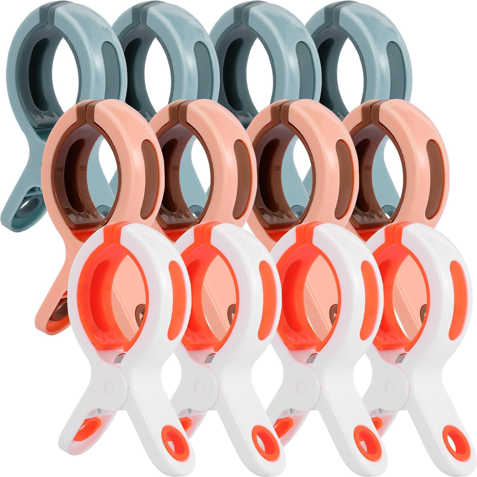 12 Pack Beach Towel Clips for Beach Chairs