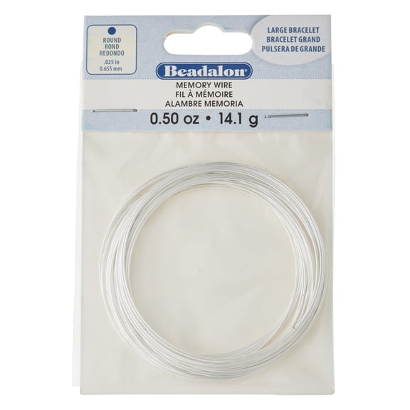 12 Pack: Beadalon Silver-Plated Large Bracelet Memory Wire