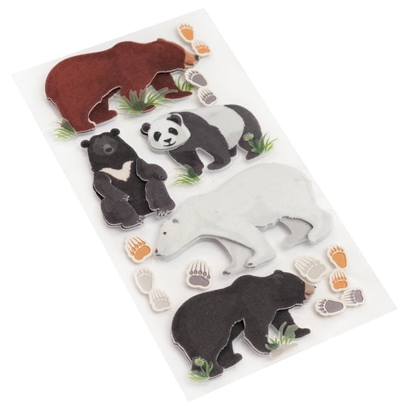 Recollections Bear Stickers, 12 Pack