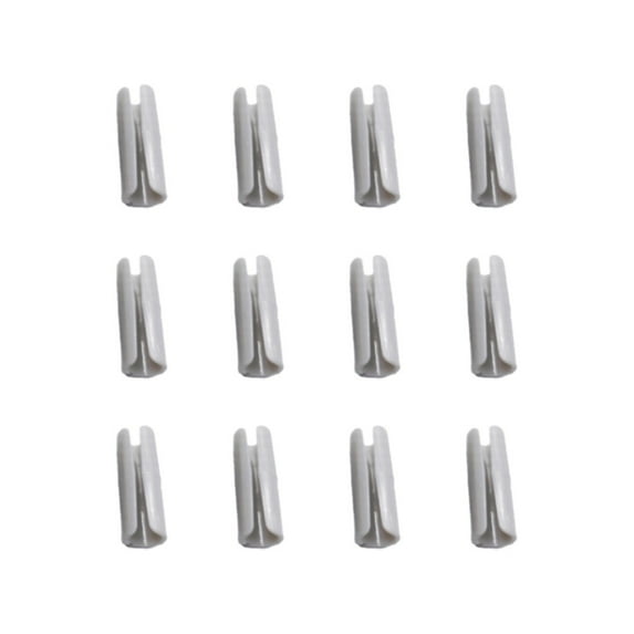 12 Pack Bed Sheet Grippers, Plastic Sheet Holders, Durable Fasteners Bed Sheet Clips, Keep Sheets Snug for Mattresses with Raised Edge, 0.66x1.96"