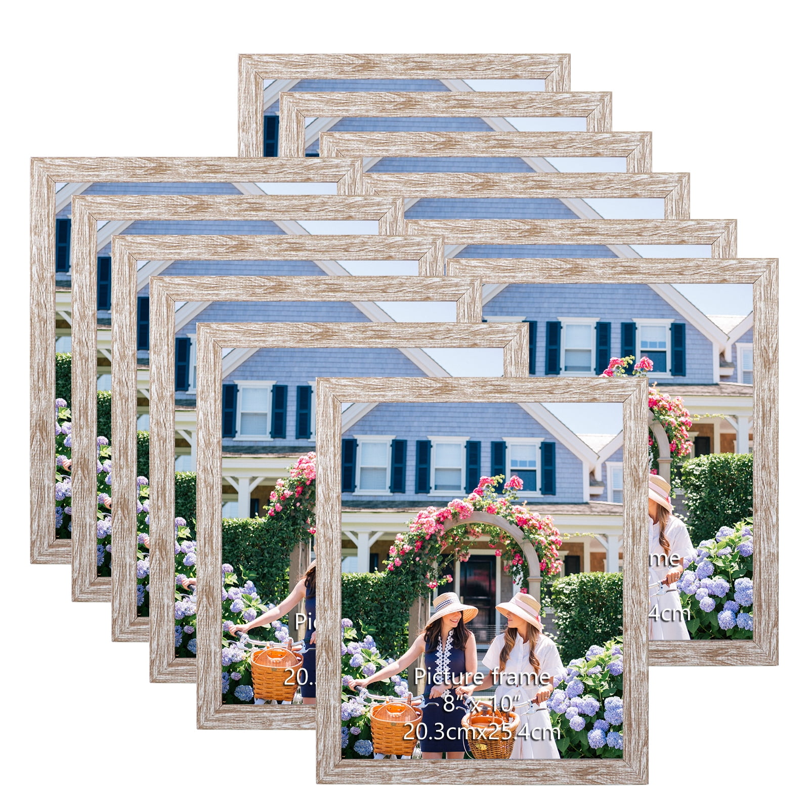 $27/mo - Finance Haus and Hues 16x20 Beige Oak Wood Picture Frame Set of  6 - 16x20 Wood Picture Frame, 16x20 Frames 6 Pack, 16x20 Poster Frame, 16x20  Frame Wood, 16 by