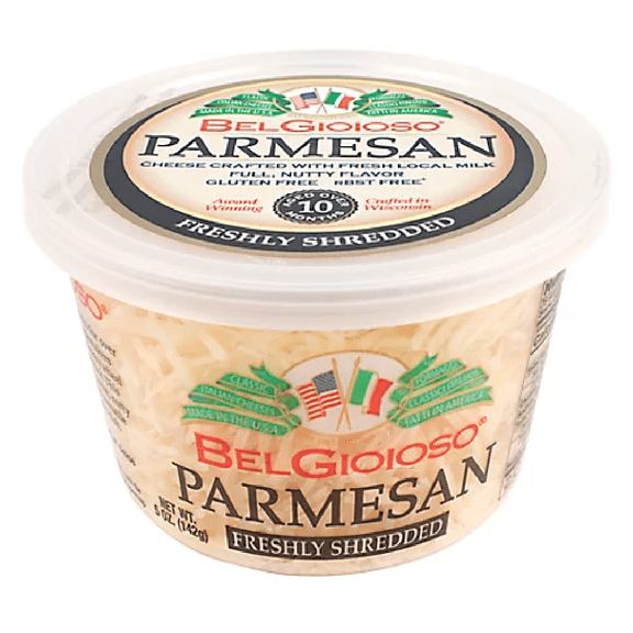 BelGioioso Shredded Parmesan Cheese Cup, 5oz, (pack of 12)