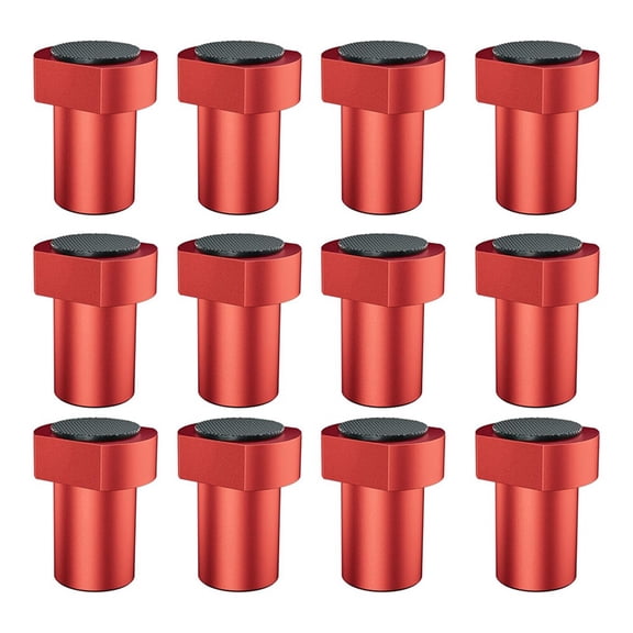 12 Pack Bench Dogs, 3/4inch Bench Dog Clamp with Non-Slip Pads, Aluminum Alloy Workbench Dogs for Woodworking, DIY