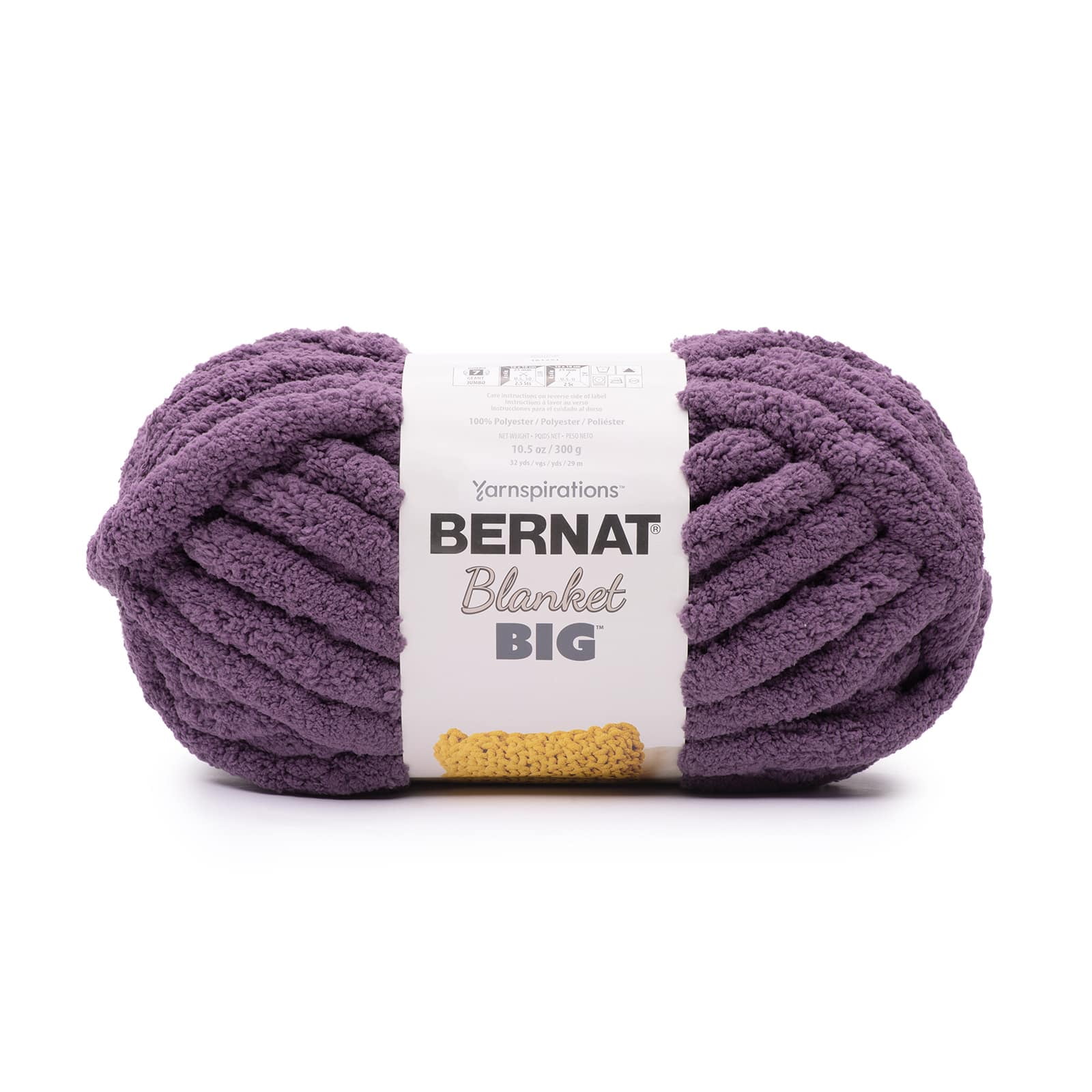 Bernat Blanket Big Yarn (300g/10.5oz),Chalk Pink