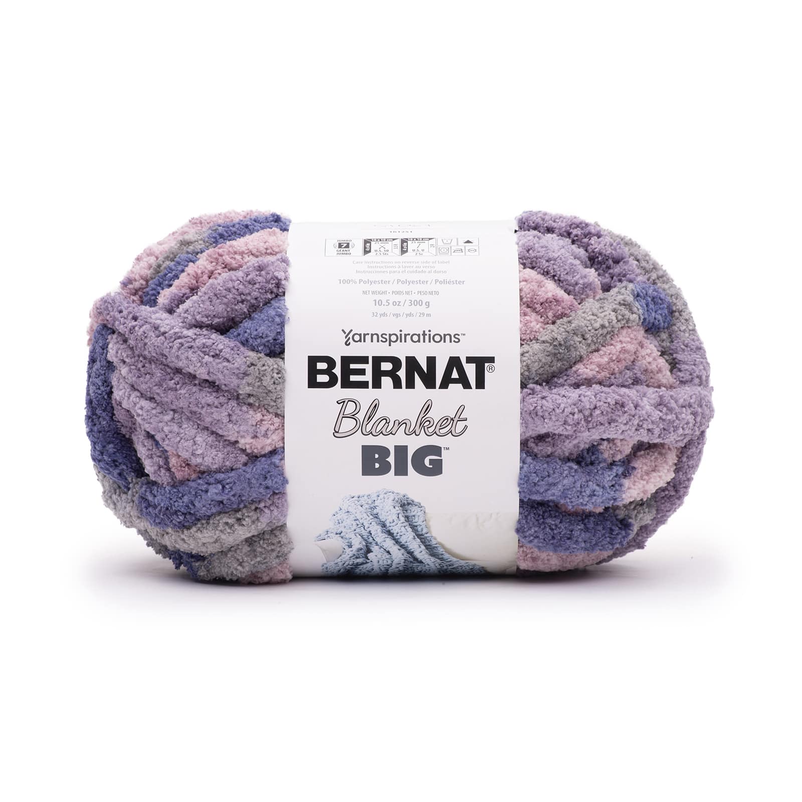 12 Pack: Bernat Blanket Big Yarn, Size: 10.5, Purple