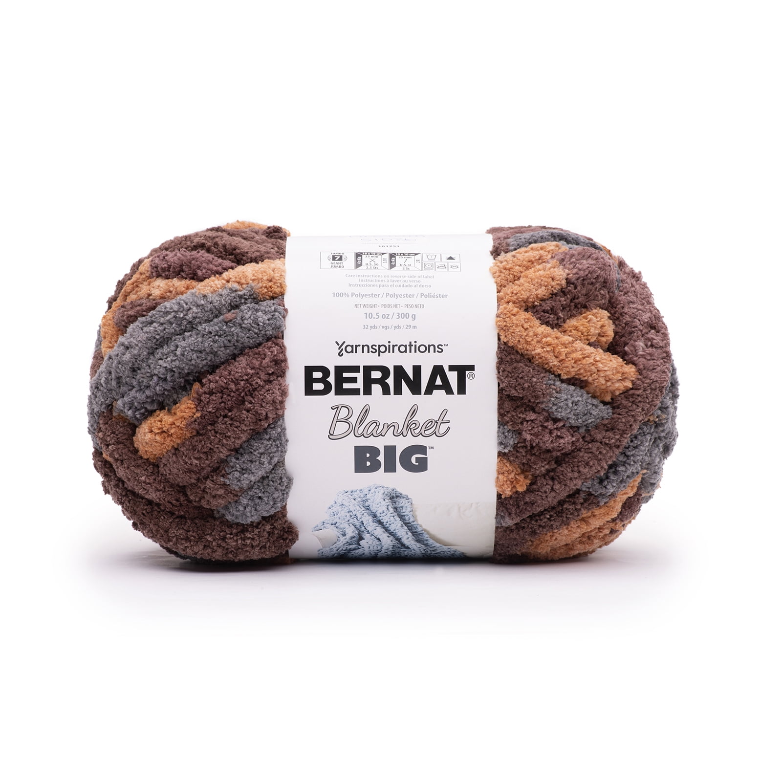 Multipack of 12 Bernat Blanket Big Jumbo Chenille Style Yarn Walmart