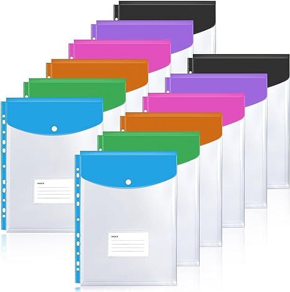 Esselte Leitz A4 4-Ring Binder 60mm - Customisable, With Pockets & Plastic Cover, White