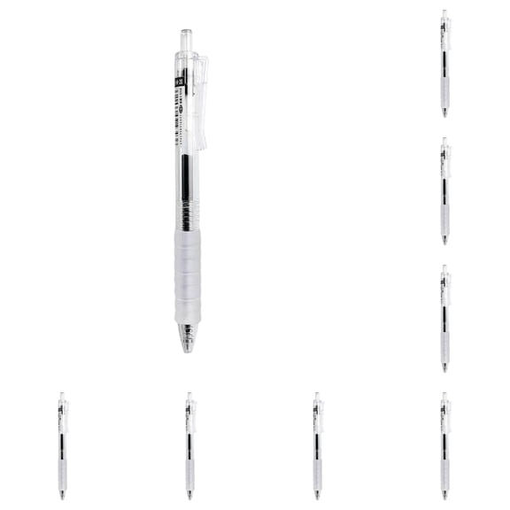 12 Pack Black 0.5mm Bullet Tip Push Button Ballpoint p-ens – Quick Drying Test Gel p-en ST Tip, Black Red Blue Water p-en 1ml, Perfect for Summer Journaling & Back to schol