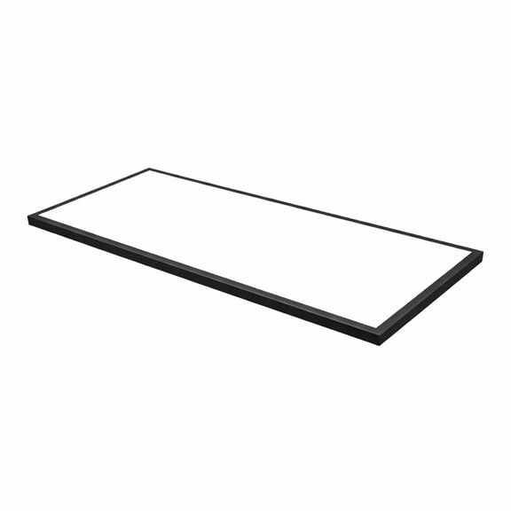 12-Pack Black 2x4 LED Surface Mount Panel Light 0-10V Dimmable, 100-277V, 5000K-4000K-3000K & 30W-40W-50W Switchable, with Direct Ceiling Mount Bracket, ETL Listed