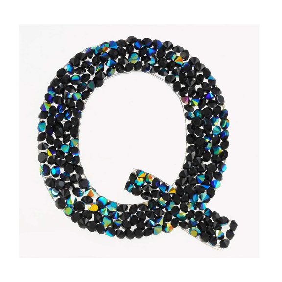 Recollections Black AB Letter Bling Sticker, 12 Pack
