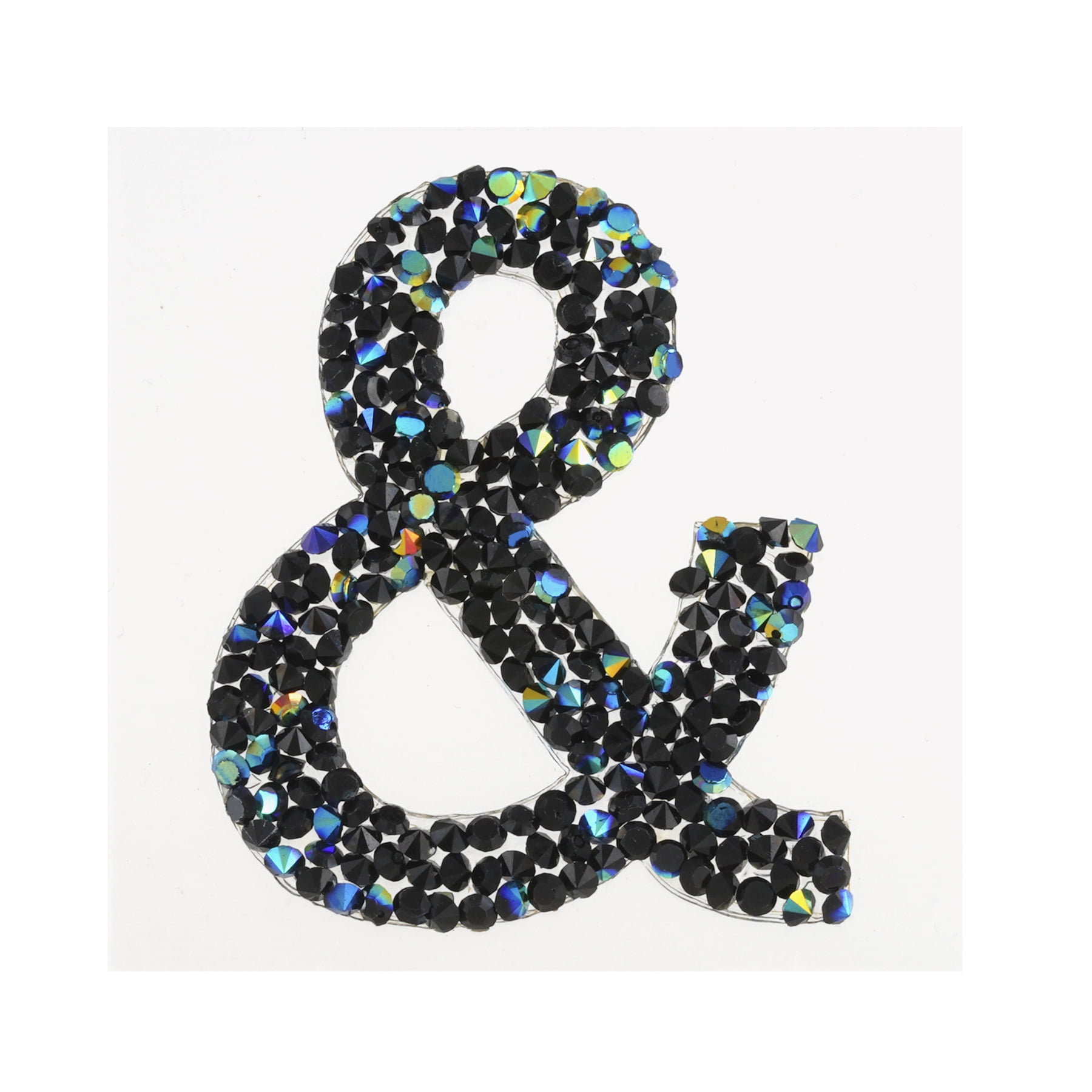 Recollections Black AB Letter Bling Sticker, 12 Pack