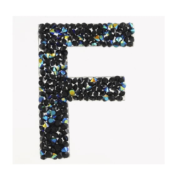Recollections Black AB Letter Bling Sticker, 12 Pack
