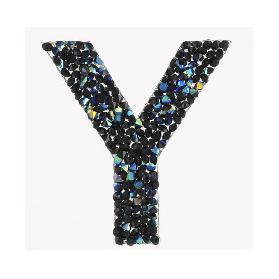 Recollections Black AB Letter Bling Sticker, 12 Pack