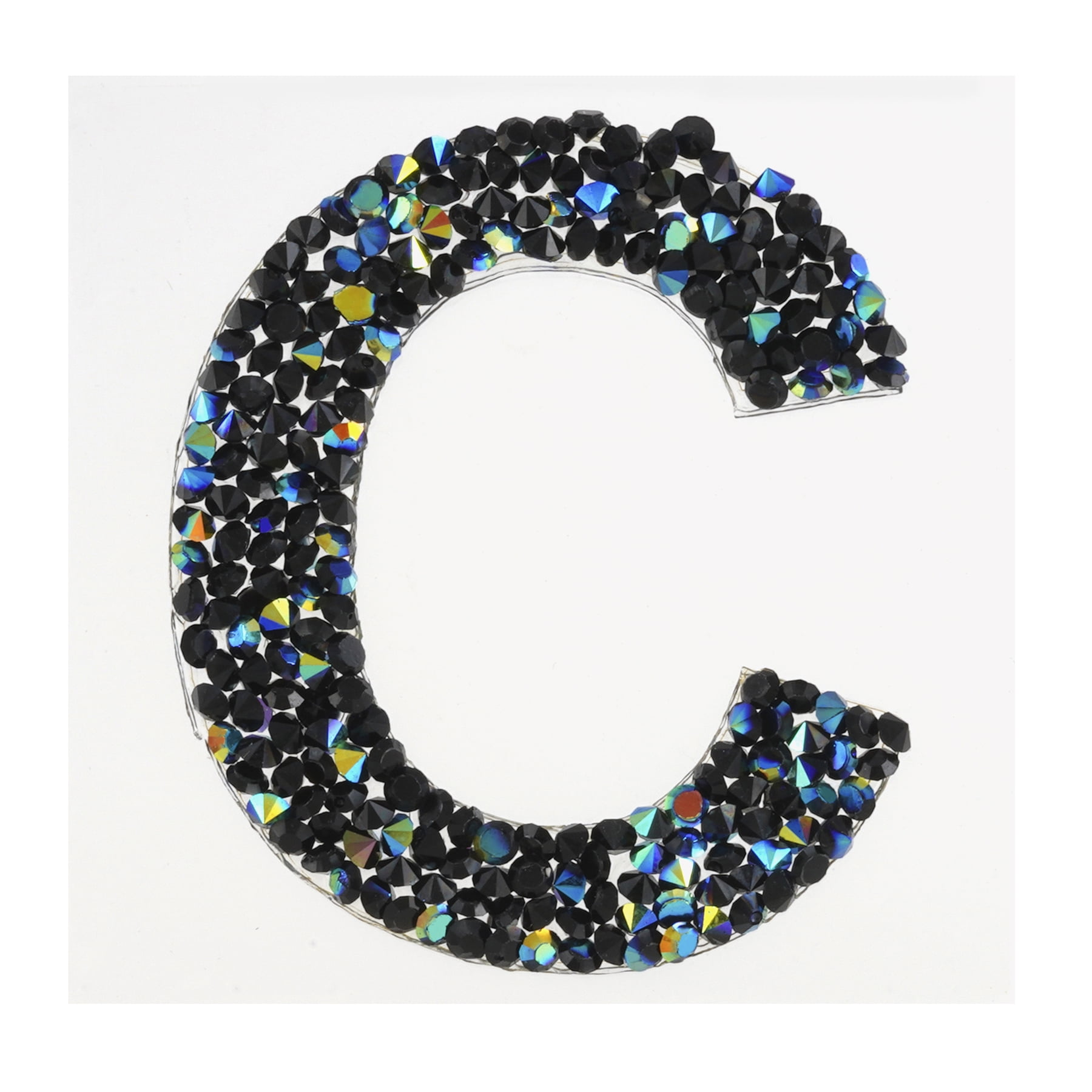 Recollections Black AB Letter Bling Sticker, 12 Pack
